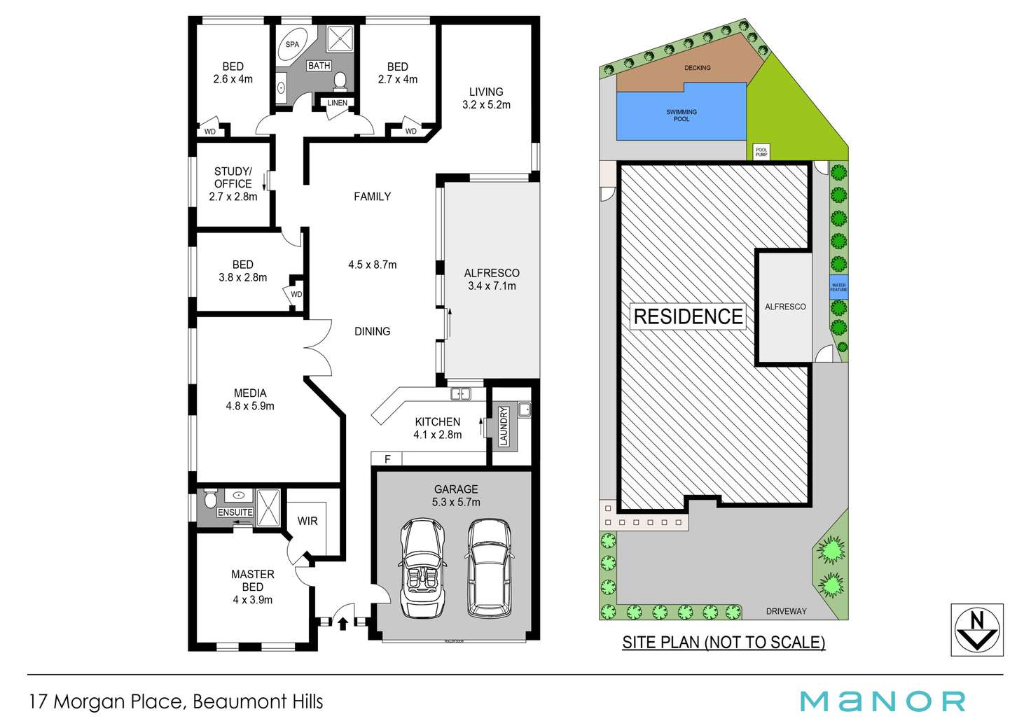 Floorplan of Homely house listing, 17 Morgan Place, Beaumont Hills NSW 2155