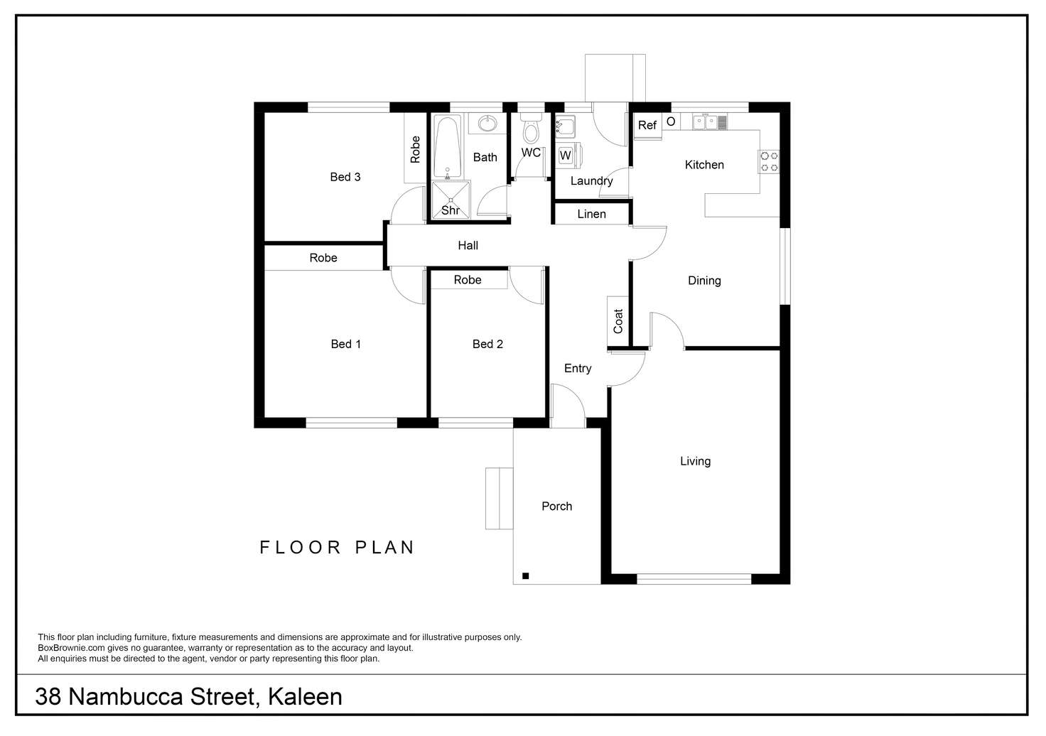 Floorplan of Homely house listing, 38 Nambucca Street, Kaleen ACT 2617