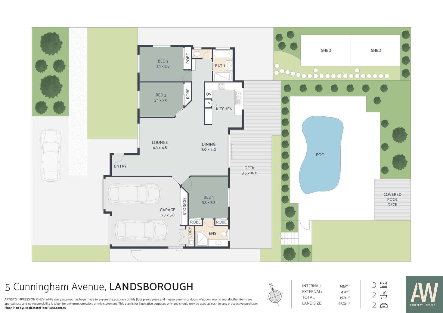 Floorplan of Homely house listing, 5 Cunningham Avenue, Landsborough QLD 4550