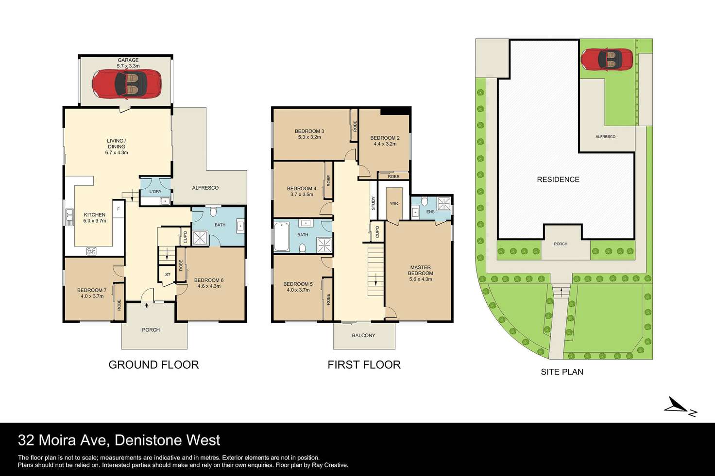 Floorplan of Homely semiDetached listing, 32 Moira Avenue, Denistone West NSW 2114