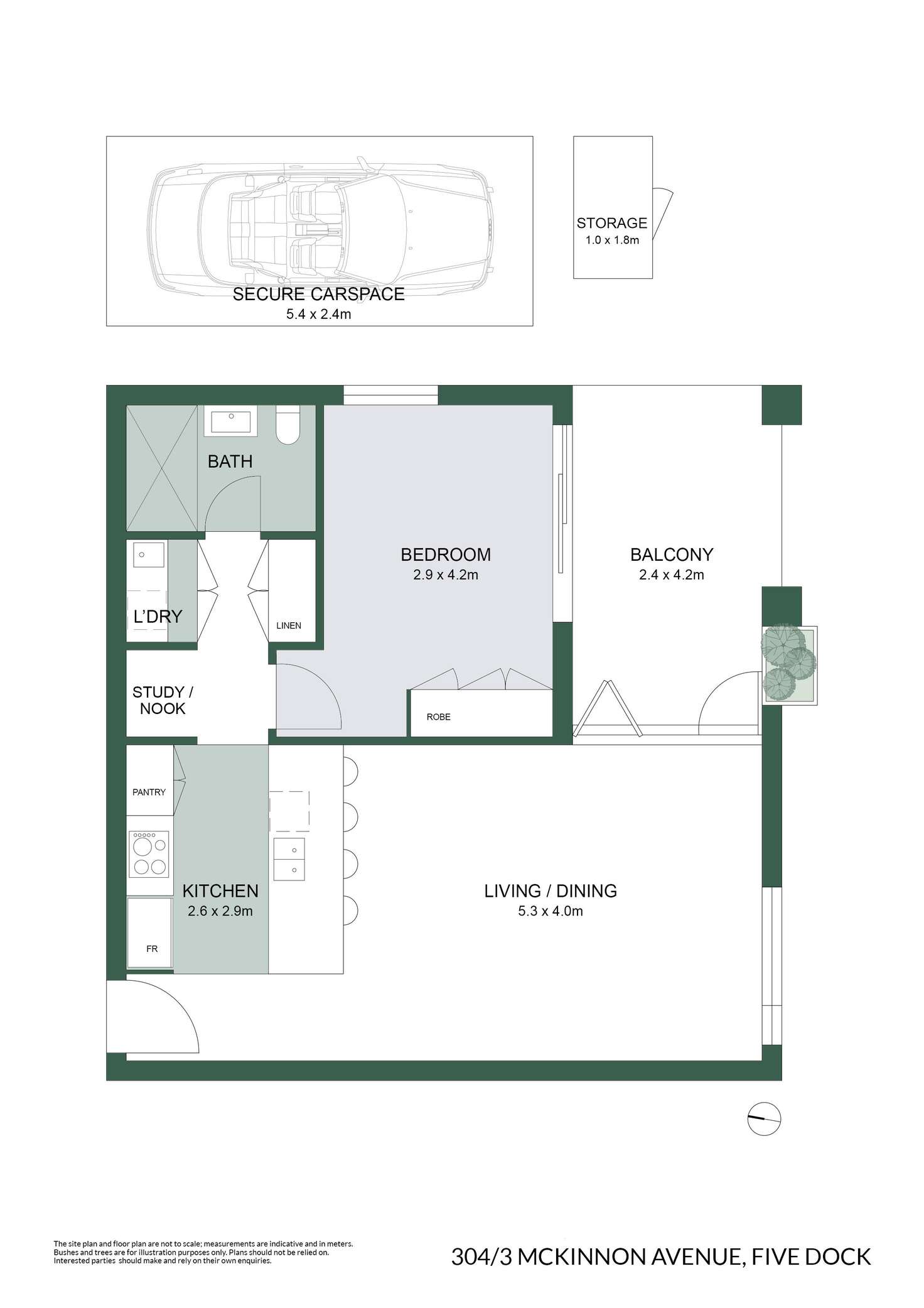 Floorplan of Homely apartment listing, 304/3 McKinnon Avenue, Five Dock NSW 2046