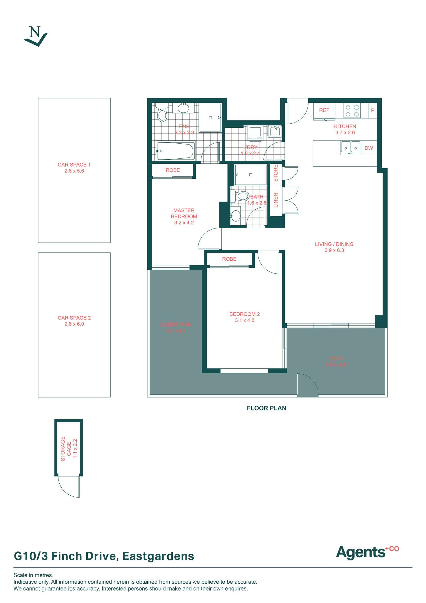 Floorplan of Homely apartment listing, 10/3 Finch Drive, Eastgardens NSW 2036