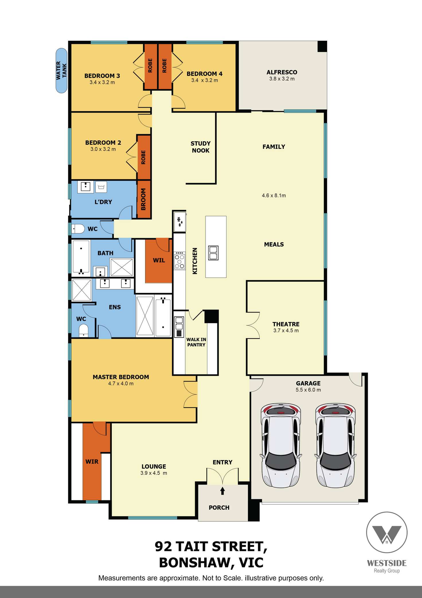 Floorplan of Homely house listing, 92 Tait Street, Bonshaw VIC 3352