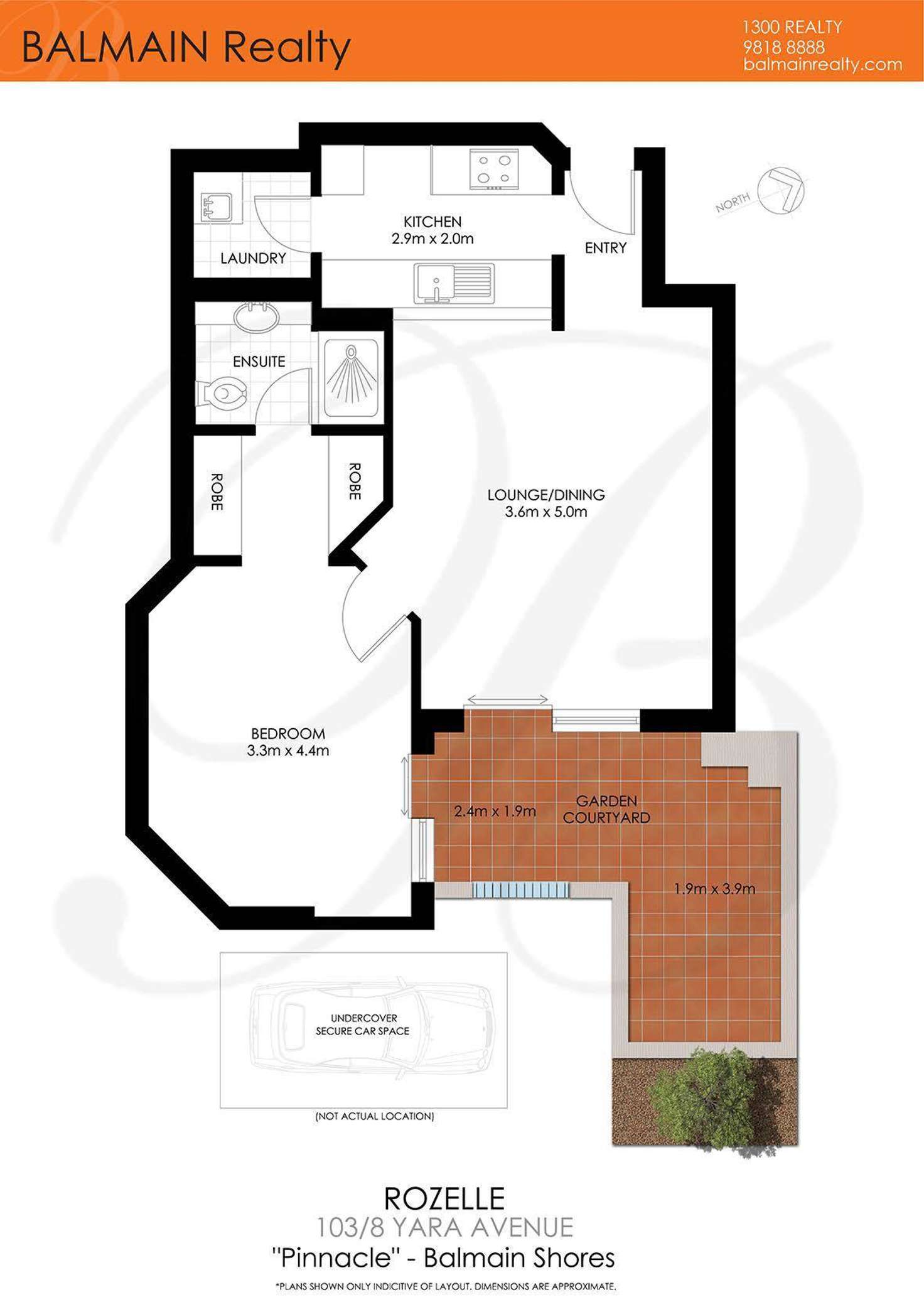 Floorplan of Homely apartment listing, 103/8 Yara Avenue, Rozelle NSW 2039