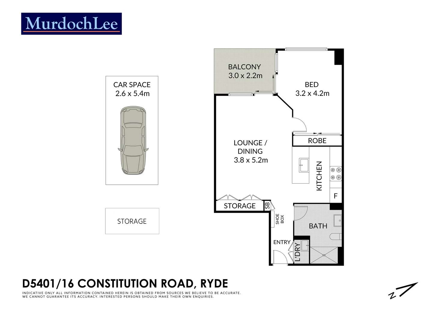 Floorplan of Homely apartment listing, D401/16 Constitution Road, Ryde NSW 2112