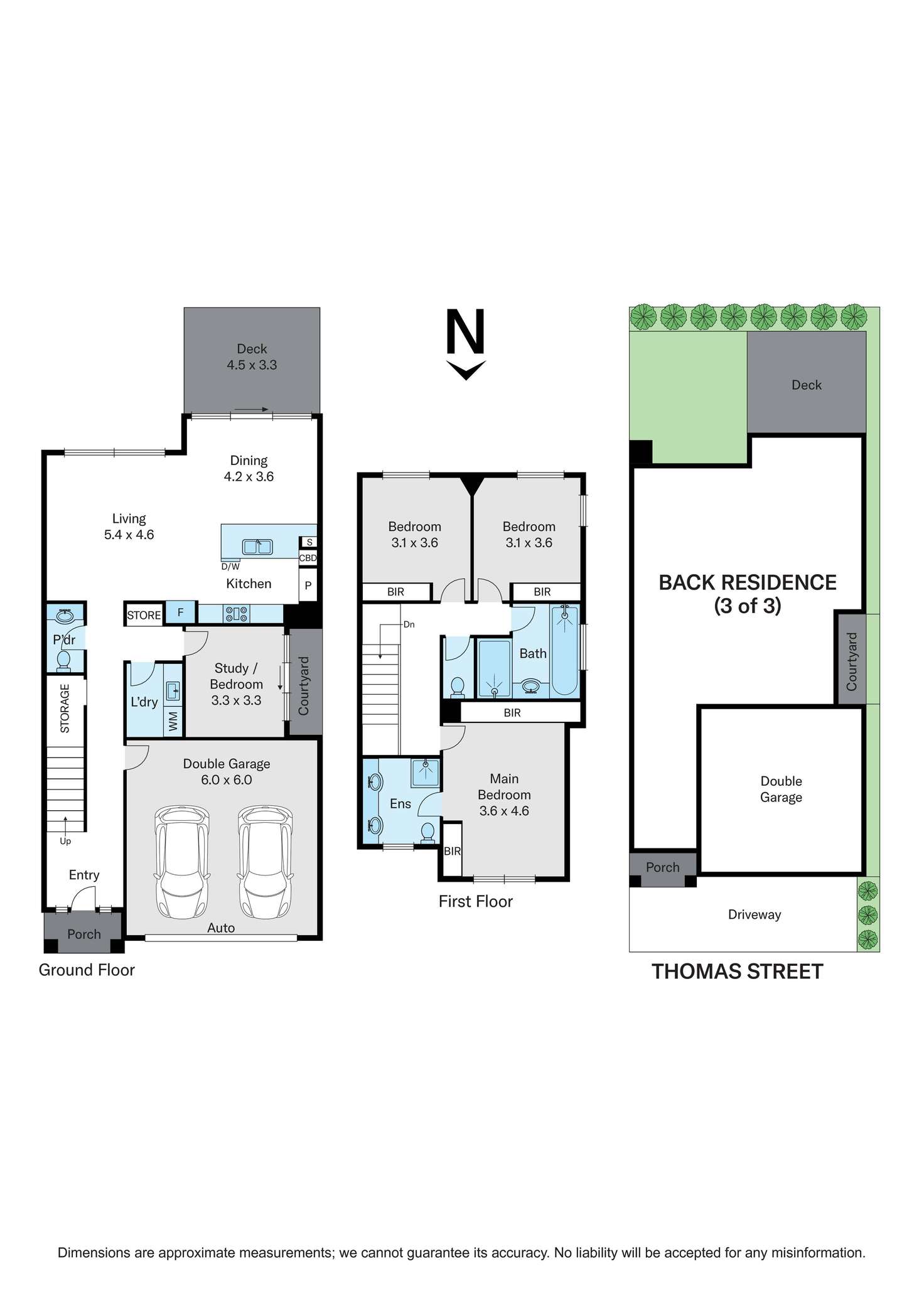 Floorplan of Homely townhouse listing, 3/28 Thomas Street, Camberwell VIC 3124