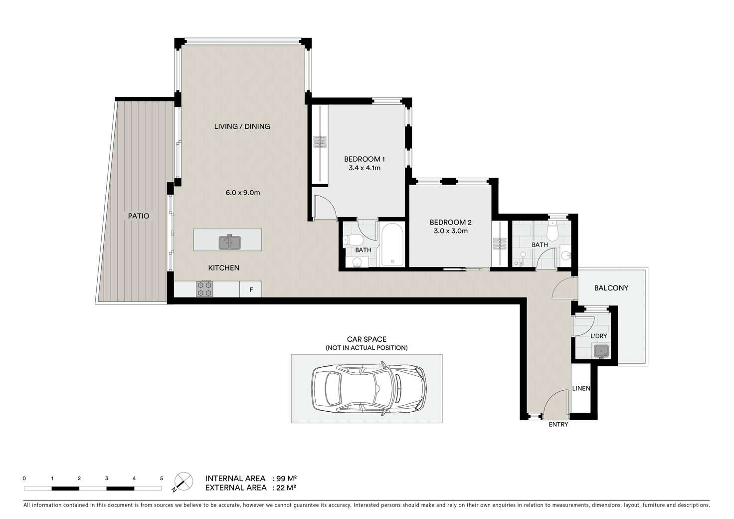 Floorplan of Homely apartment listing, 1/101 Ocean Parade, The Entrance NSW 2261