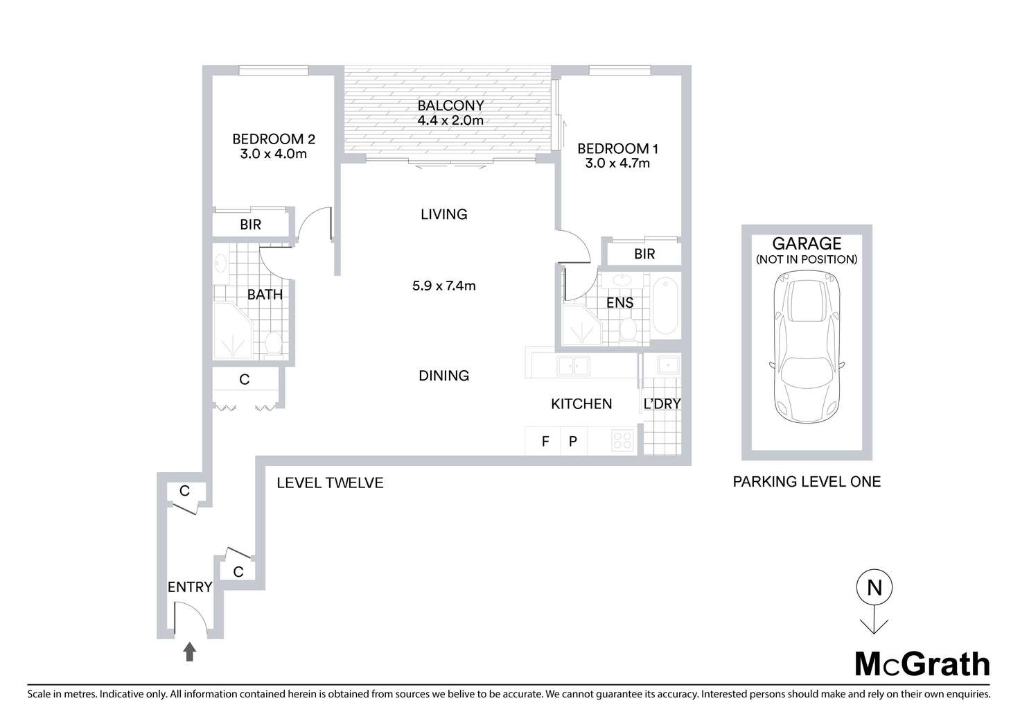 Floorplan of Homely apartment listing, 1211/1C Burdett Street, Hornsby NSW 2077