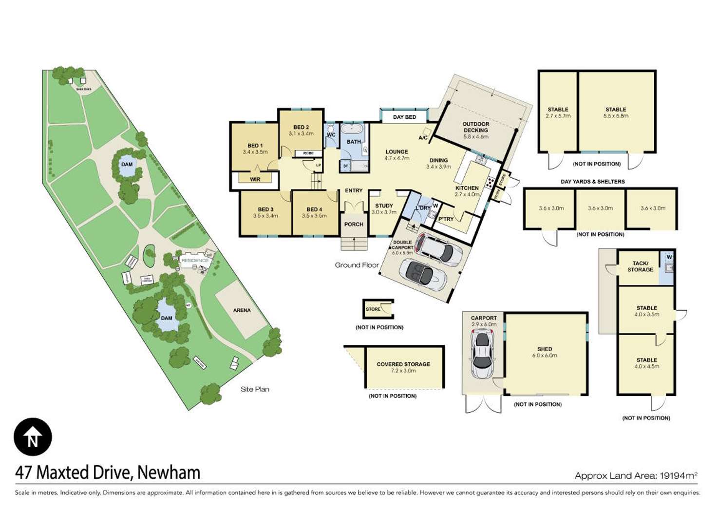 Floorplan of Homely house listing, 47 Maxted Drive, Newham VIC 3442