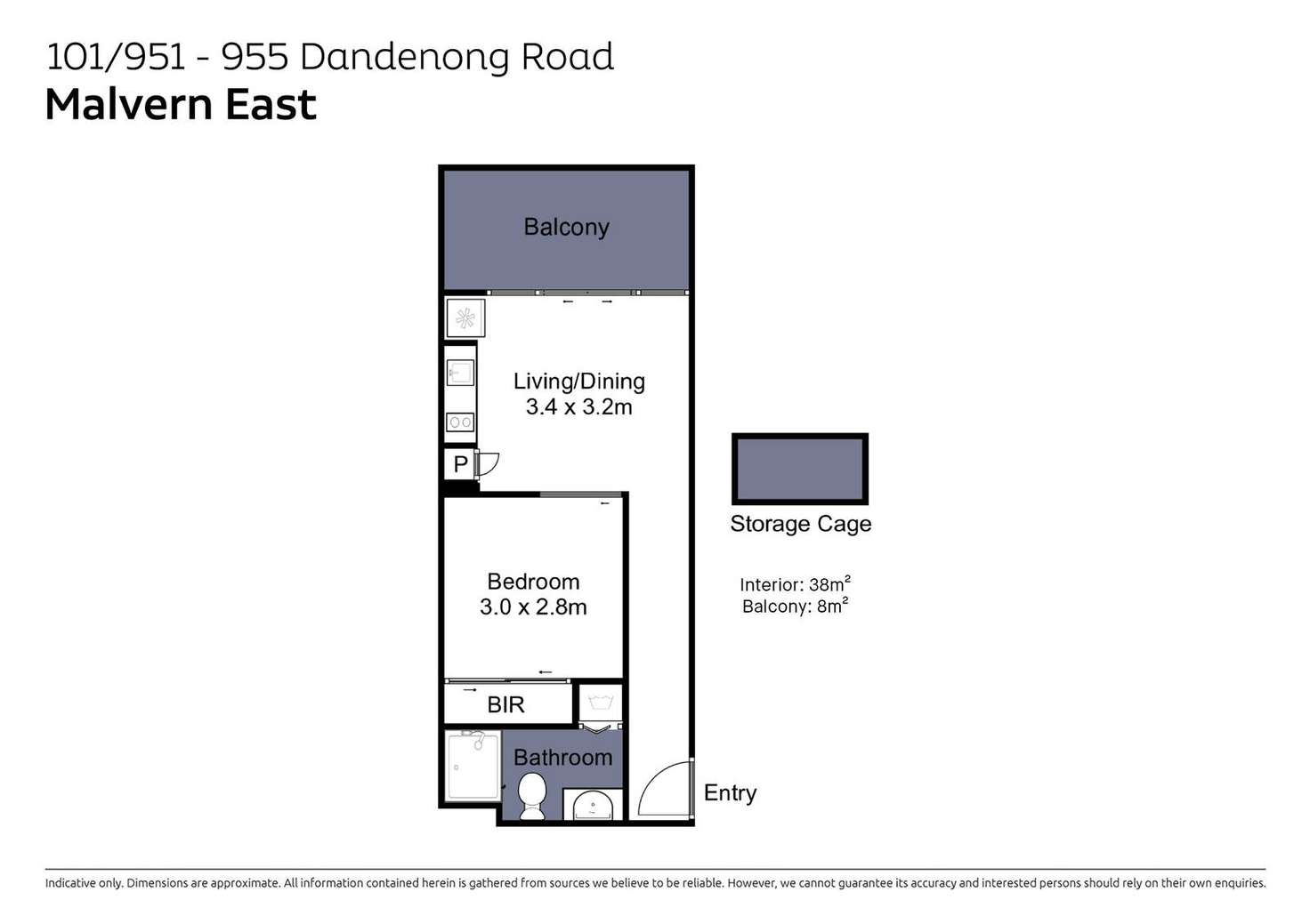 Floorplan of Homely apartment listing, 101/951-955 Dandenong Road, Malvern East VIC 3145