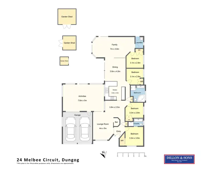 Floorplan of Homely house listing, 24 Melbee Circuit, Dungog NSW 2420