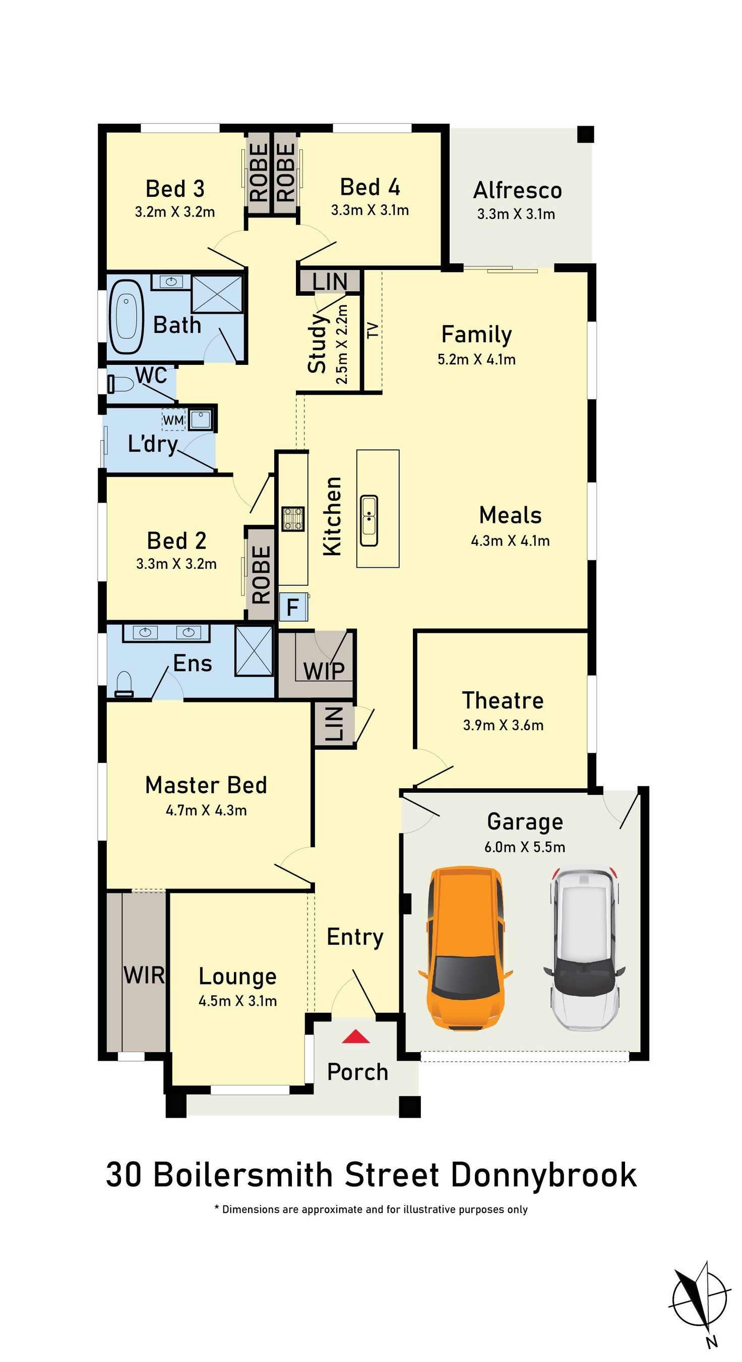 Floorplan of Homely house listing, 30 Boilersmith Street, Donnybrook VIC 3064