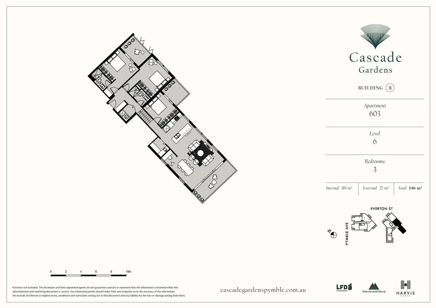 Floorplan of Homely apartment listing, B603/8 Pymble Avenue, Pymble NSW 2073