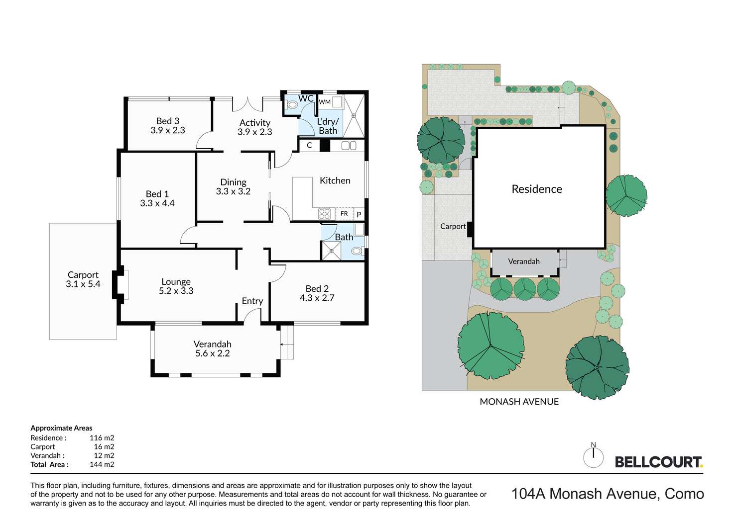 Floorplan of Homely house listing, 104A Monash Avenue, Como WA 6152