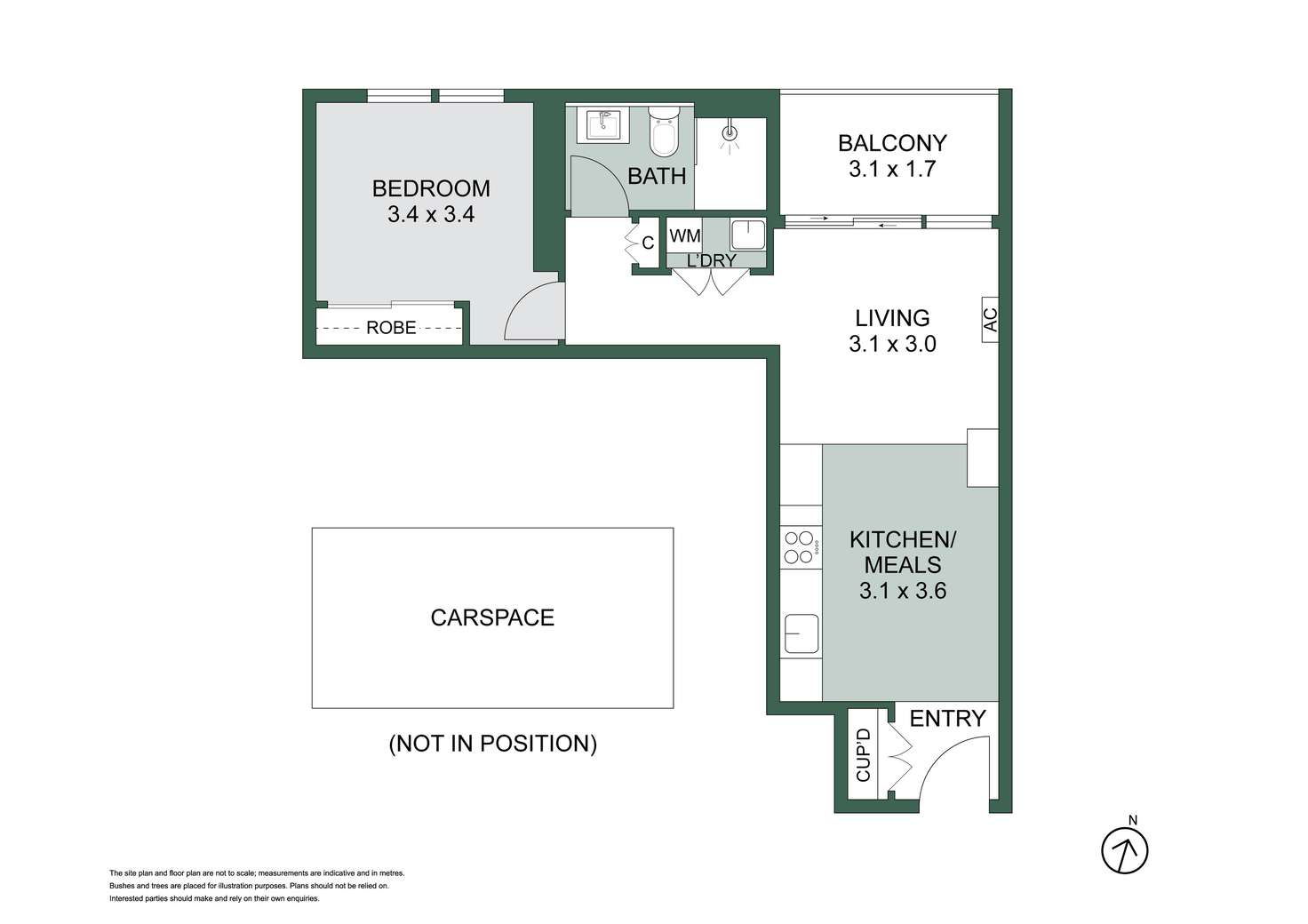 Floorplan of Homely apartment listing, 1005/12 Queens Road, Melbourne VIC 3004