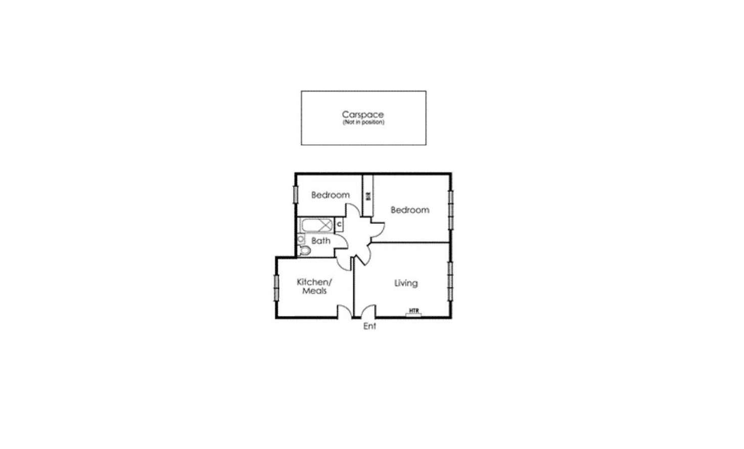 Floorplan of Homely apartment listing, 13/5 Lansdowne Road, St Kilda East VIC 3183