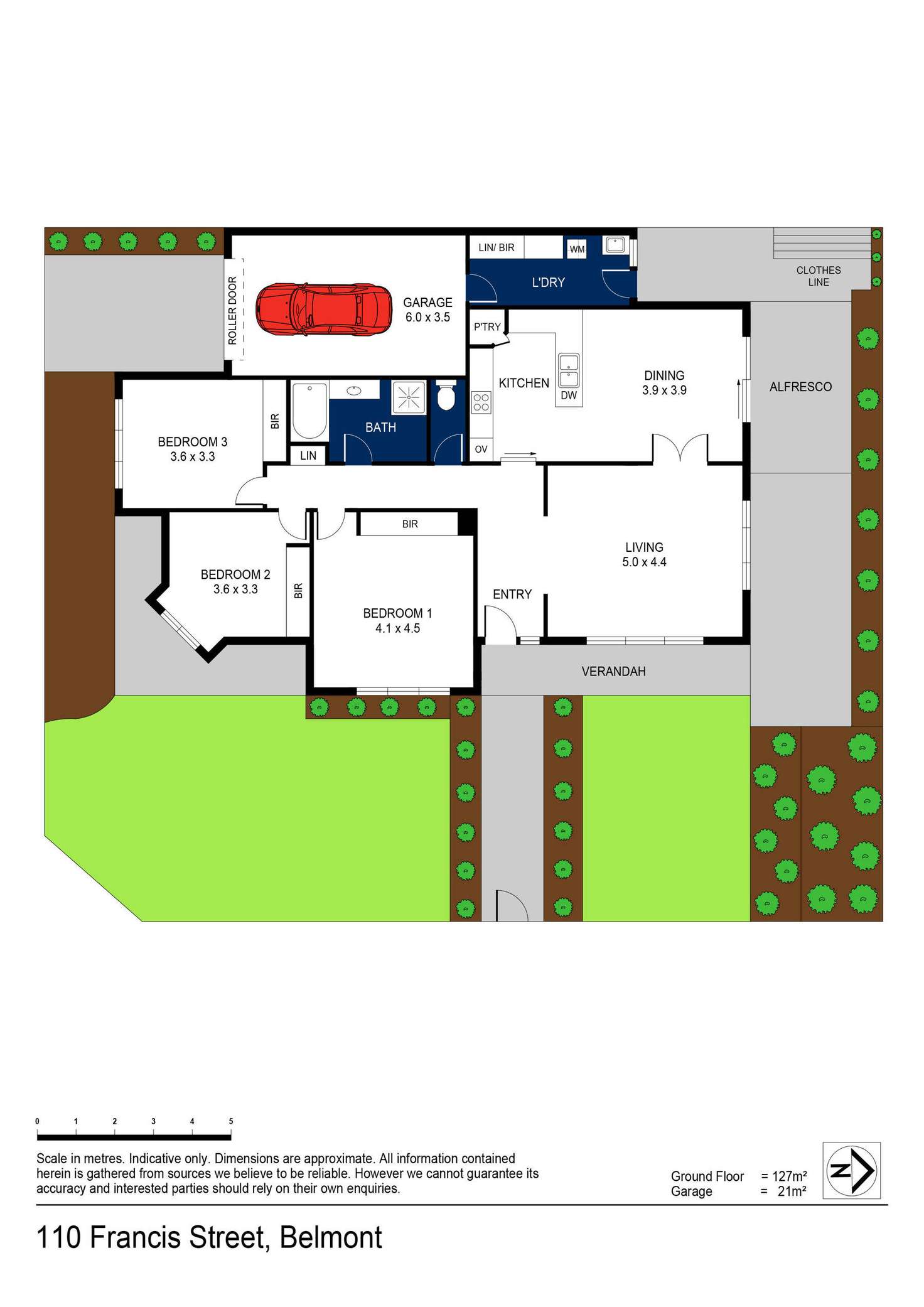 Floorplan of Homely house listing, 110 Francis Street, Belmont VIC 3216