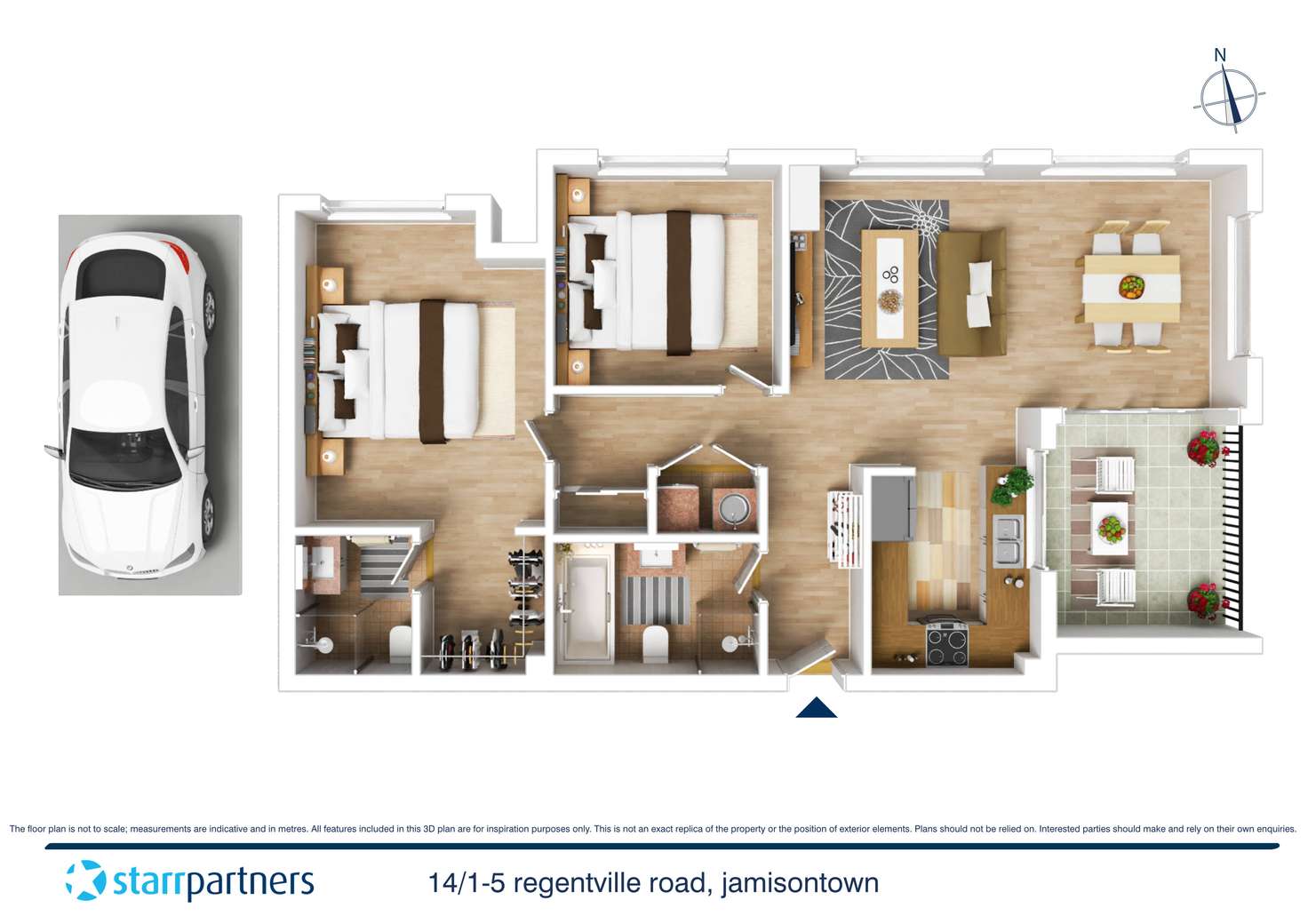 Floorplan of Homely unit listing, 14/1-5 Regentville Road, Jamisontown NSW 2750