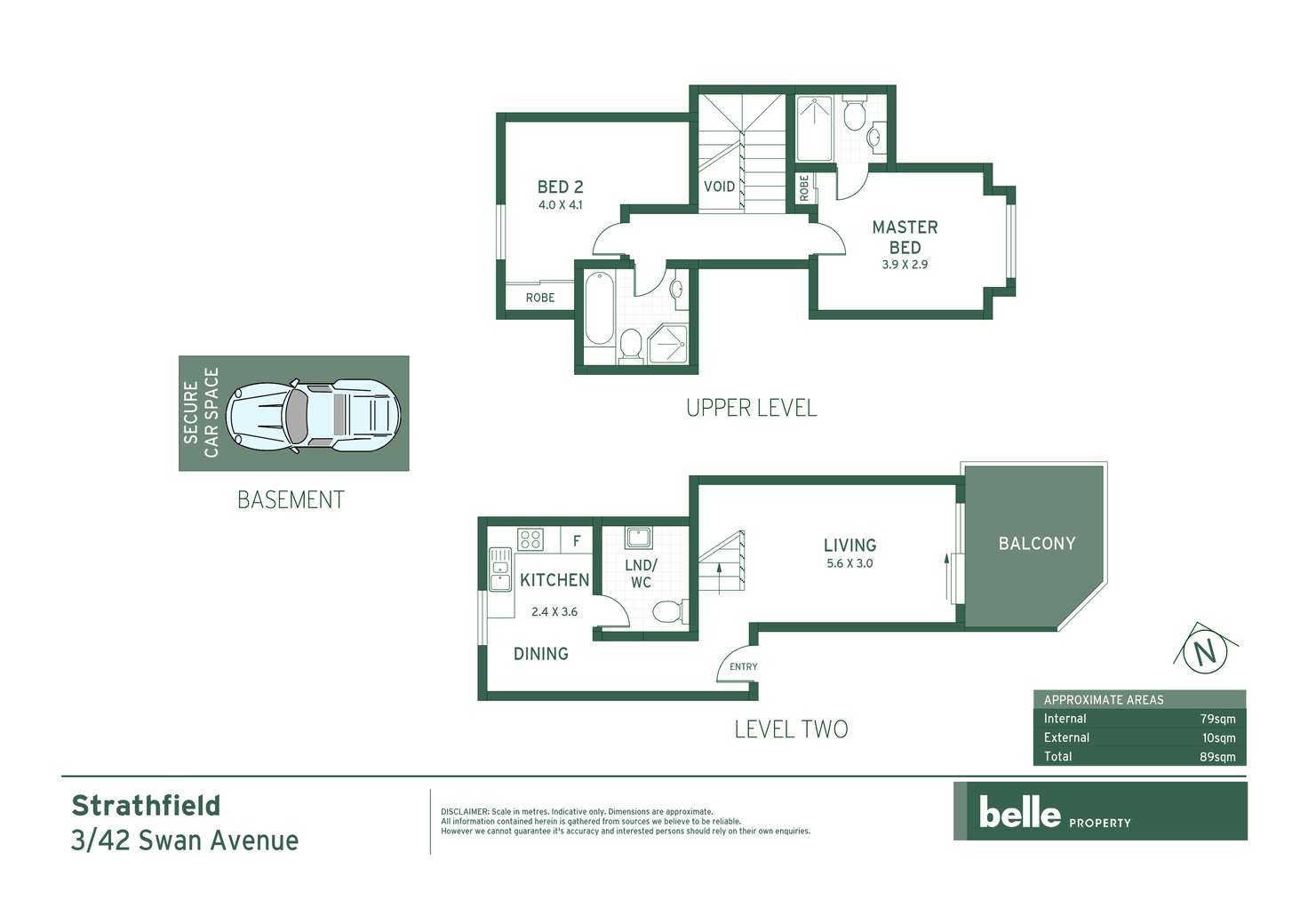 Floorplan of Homely apartment listing, 3/42 Swan Avenue, Strathfield NSW 2135
