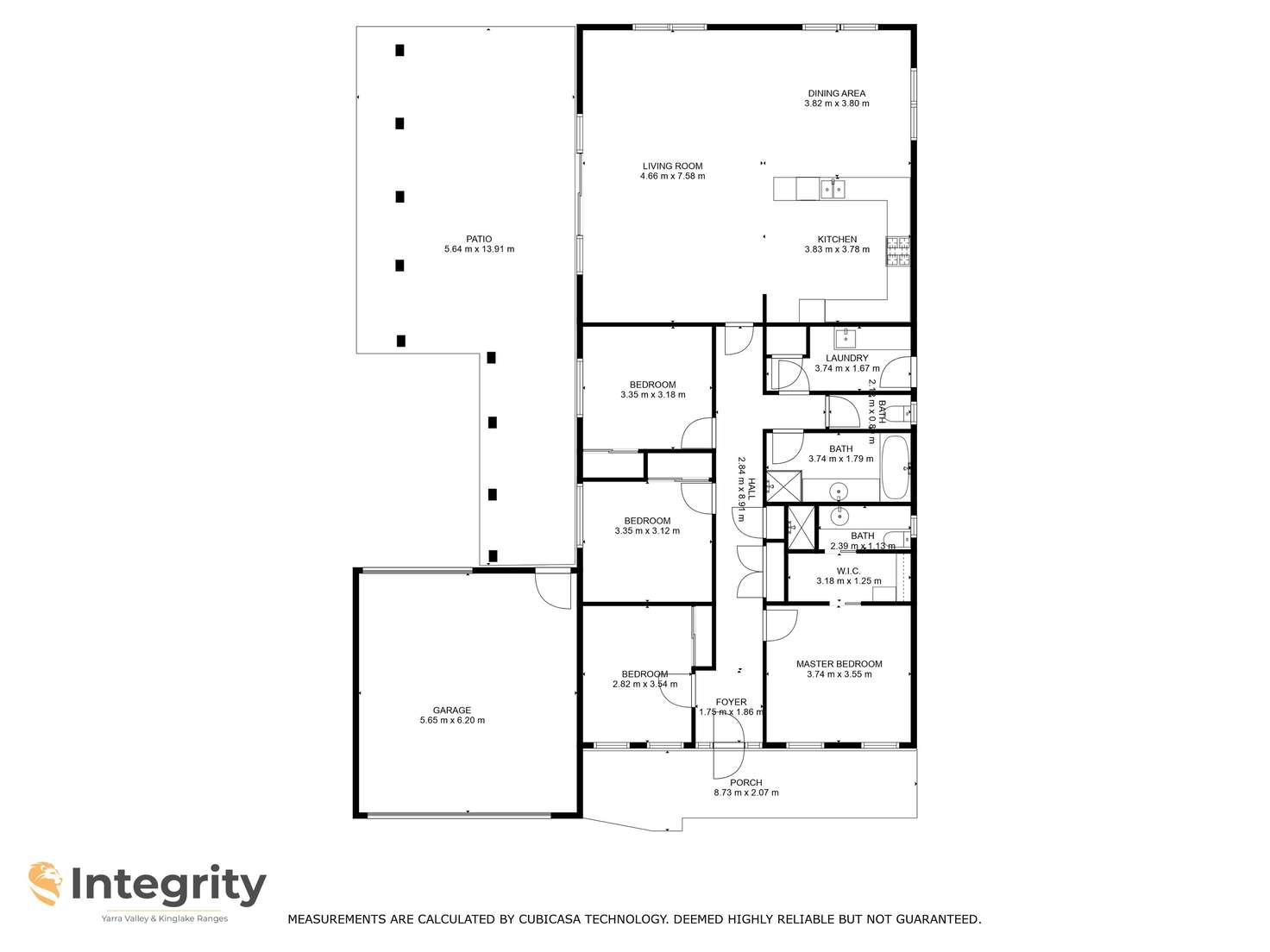Floorplan of Homely house listing, 3 Monaro Way, Whittlesea VIC 3757