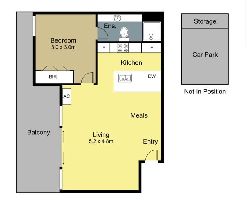 Floorplan of Homely apartment listing, 13/190 Mount Alexander Road, Flemington VIC 3031