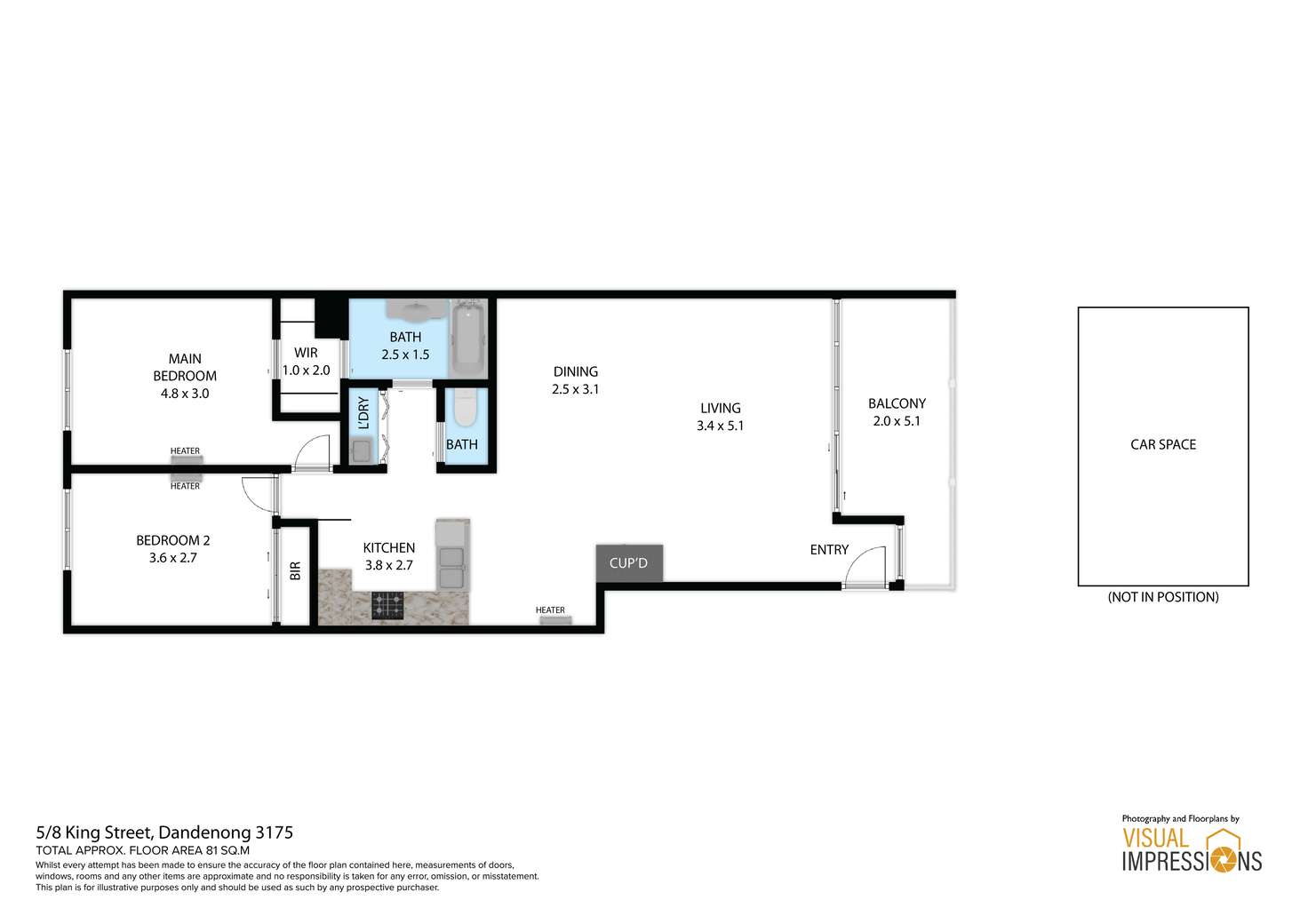 Floorplan of Homely unit listing, 5/9 King Street, Dandenong VIC 3175