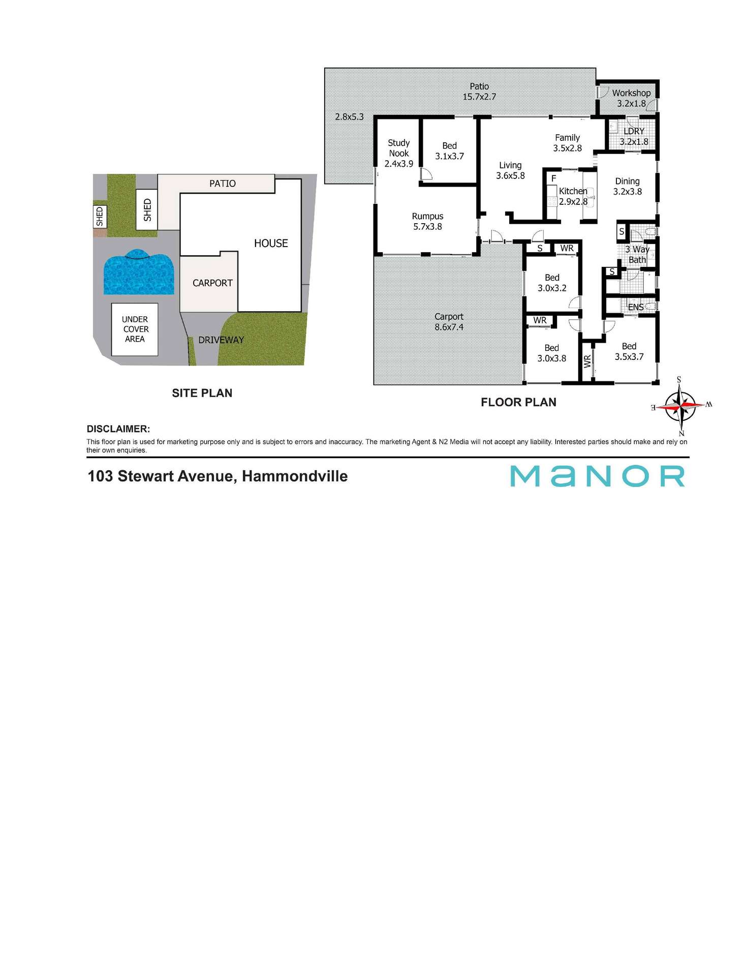 Floorplan of Homely house listing, 103 Stewart Avenue, Hammondville NSW 2170