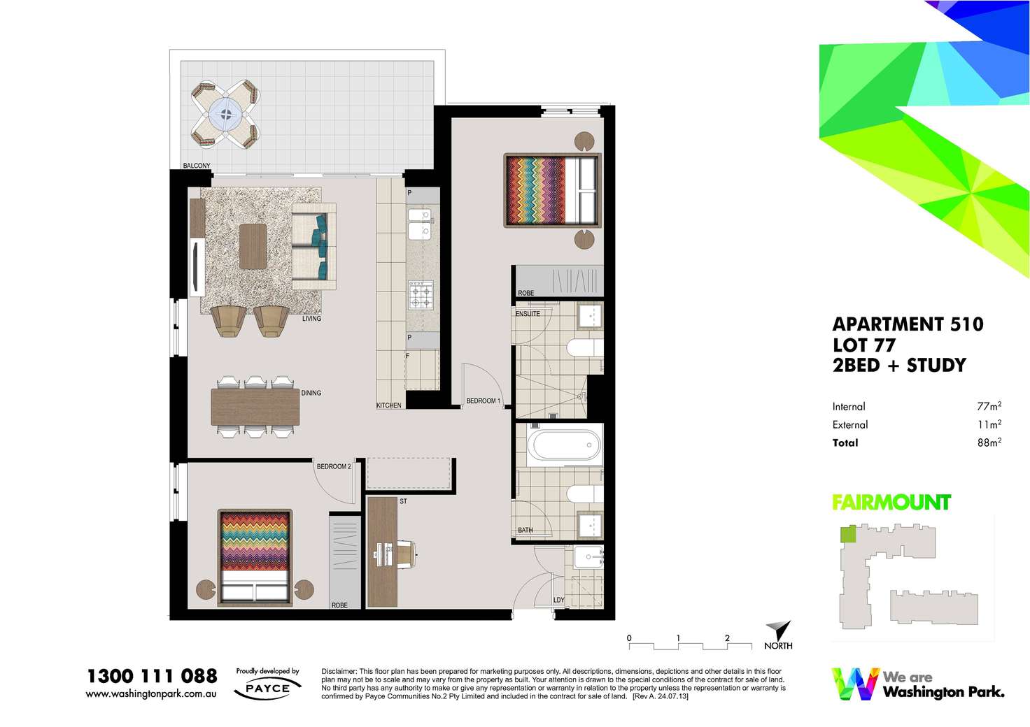 Floorplan of Homely apartment listing, 510/1 Vermont Crescent, Riverwood NSW 2210