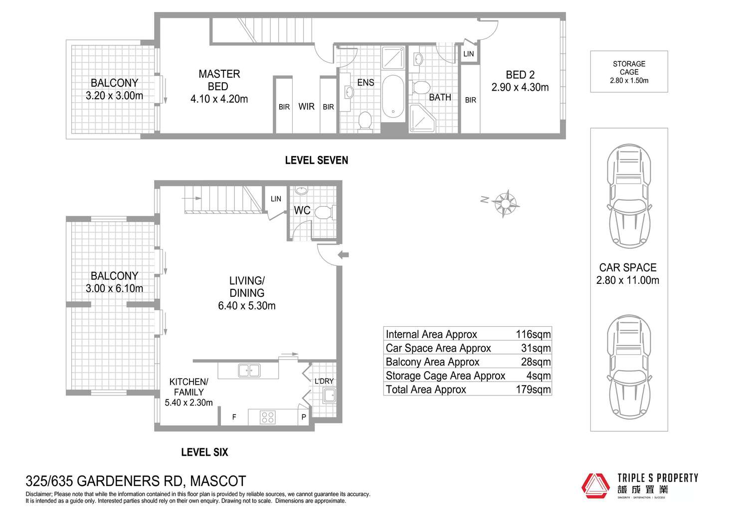 Floorplan of Homely apartment listing, 325/635 Gardeners Road, Mascot NSW 2020