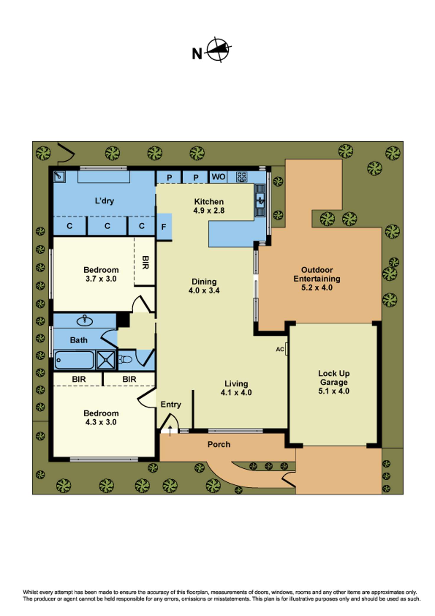 Floorplan of Homely unit listing, 8 Lodden Street, Sunshine North VIC 3020