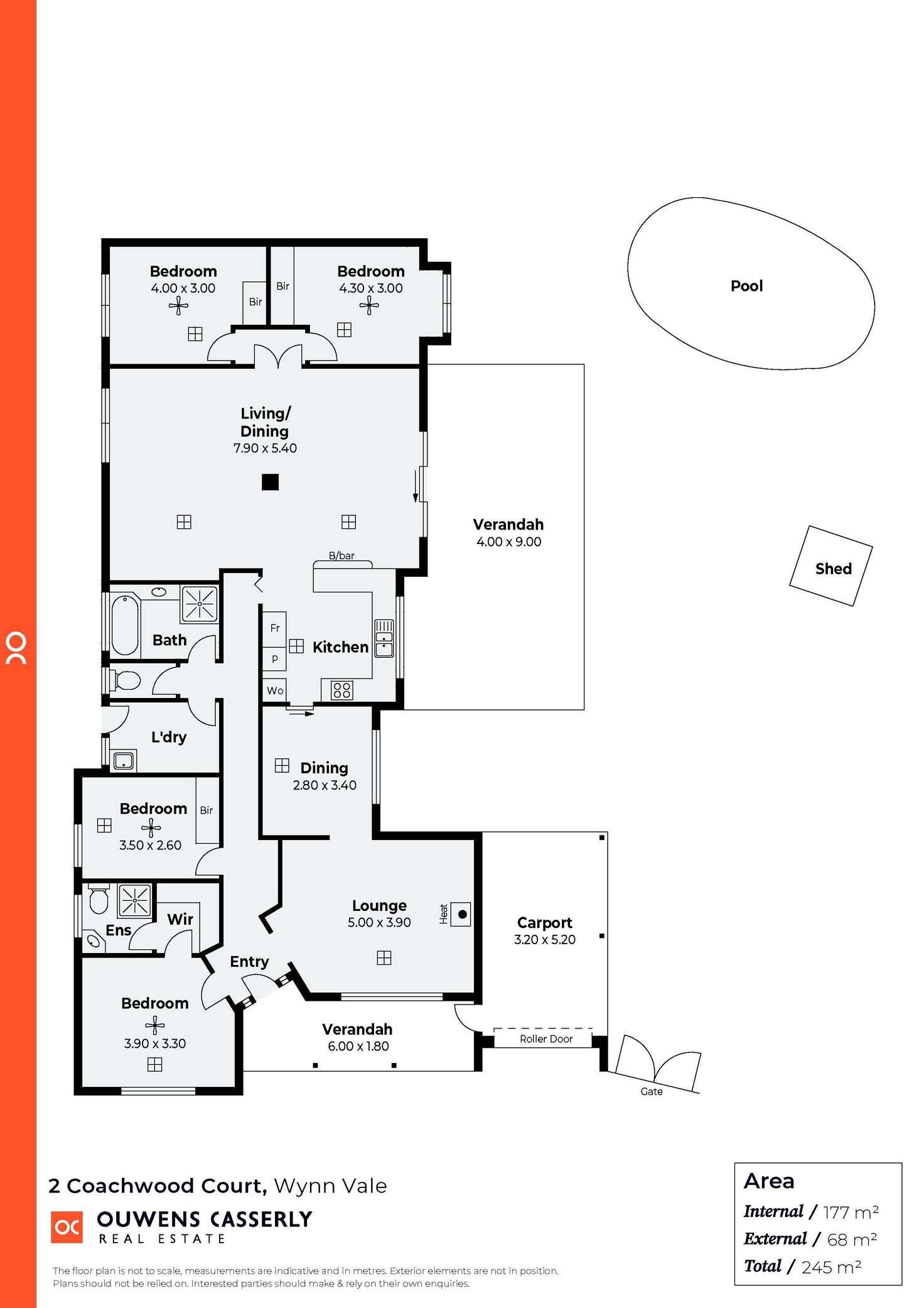 Floorplan of Homely house listing, 2 Coachwood Court, Wynn Vale SA 5127