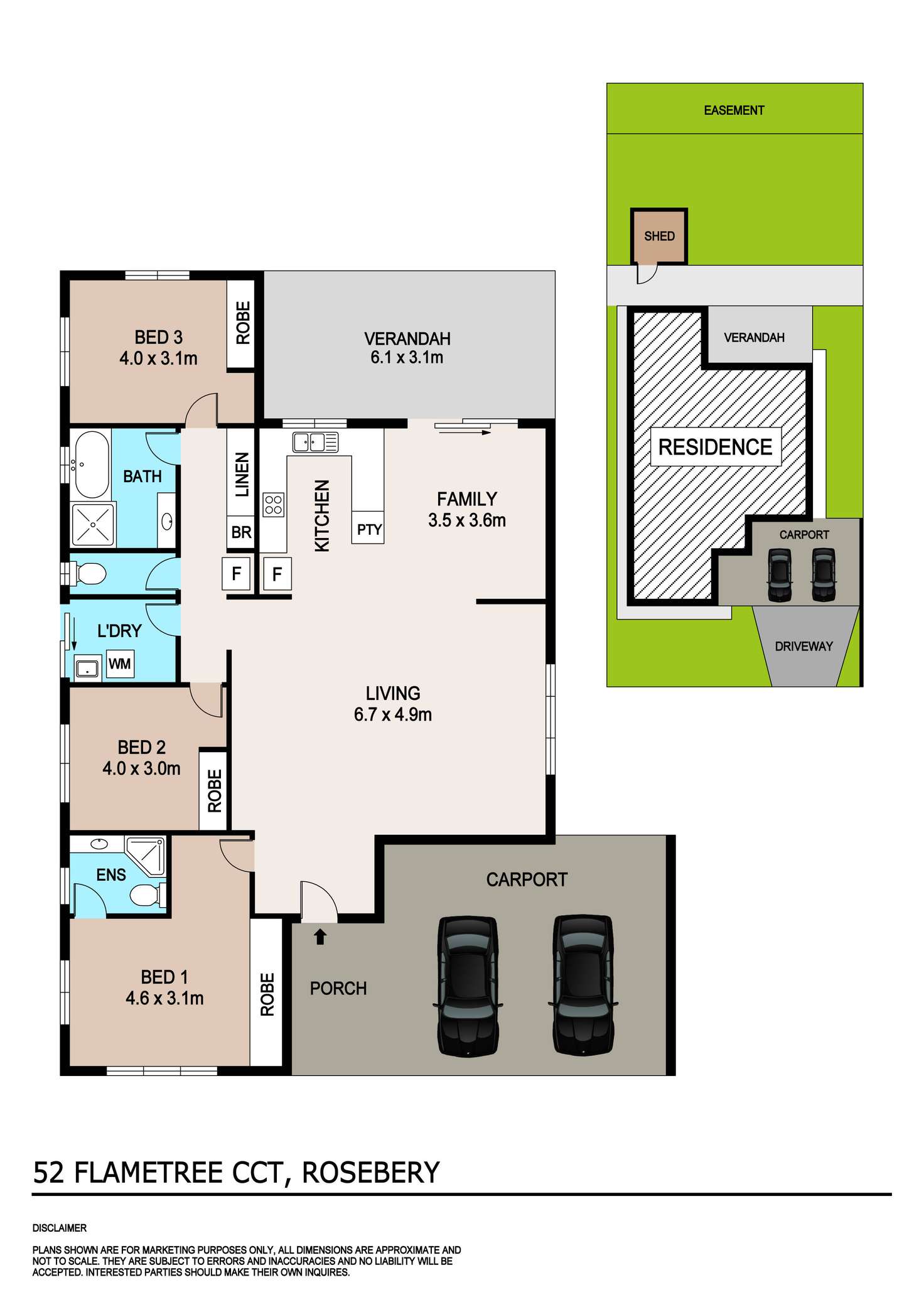 Floorplan of Homely house listing, 52 Flametree Circuit, Rosebery NT 832