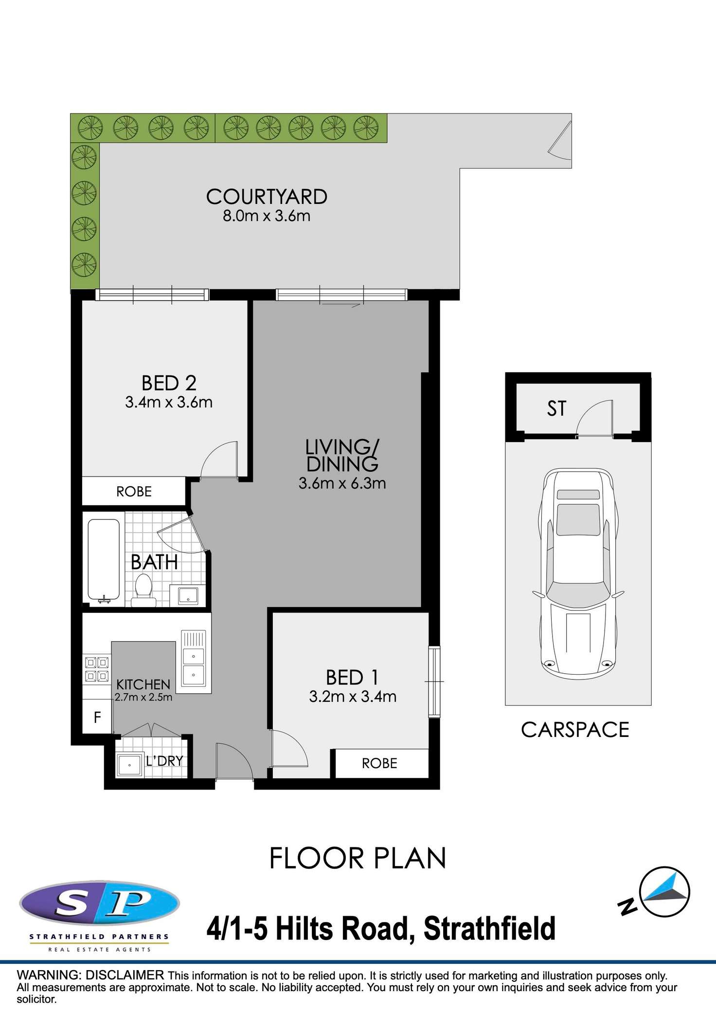 Floorplan of Homely apartment listing, 4/1-5 Hilts Road, Strathfield NSW 2135
