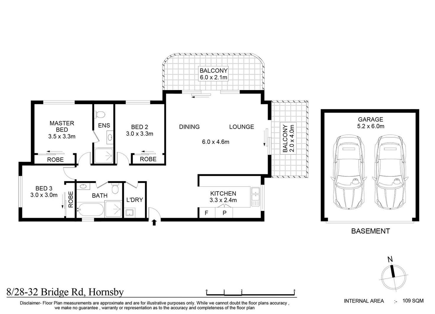 Floorplan of Homely unit listing, 8/28-32 Bridge Road, Hornsby NSW 2077