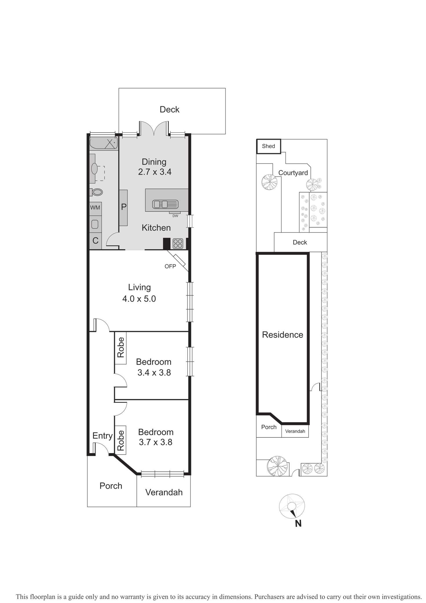 Floorplan of Homely house listing, 13 Thackeray Street, Elwood VIC 3184