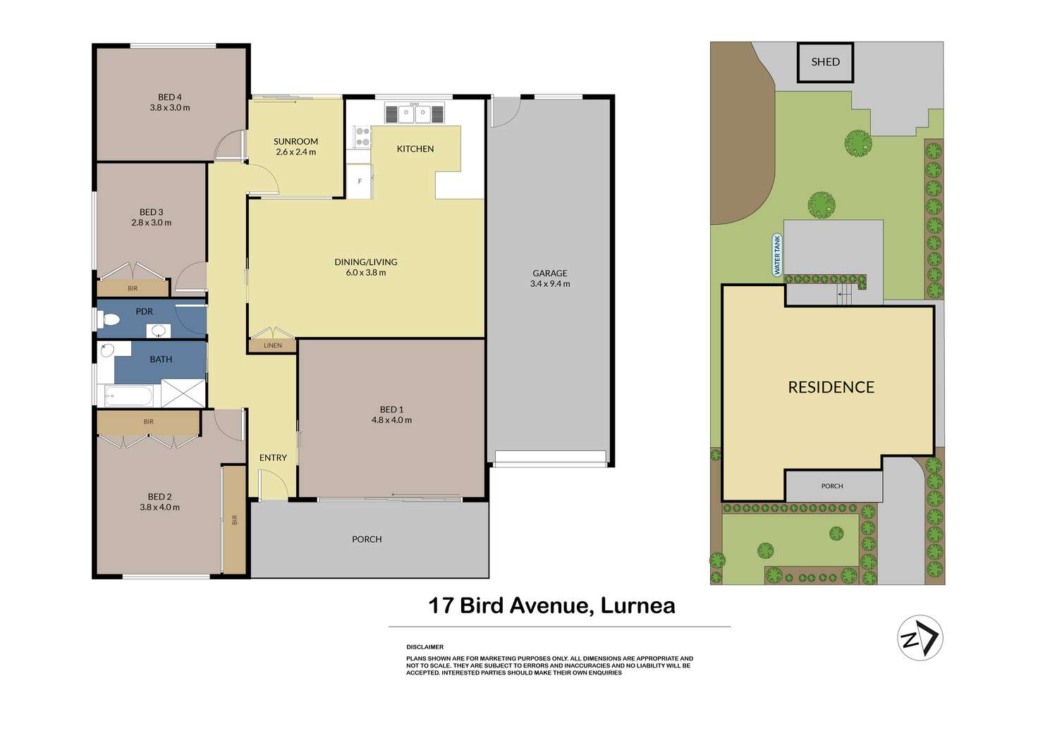 Floorplan of Homely house listing, 17 Bird Avenue, Lurnea NSW 2170