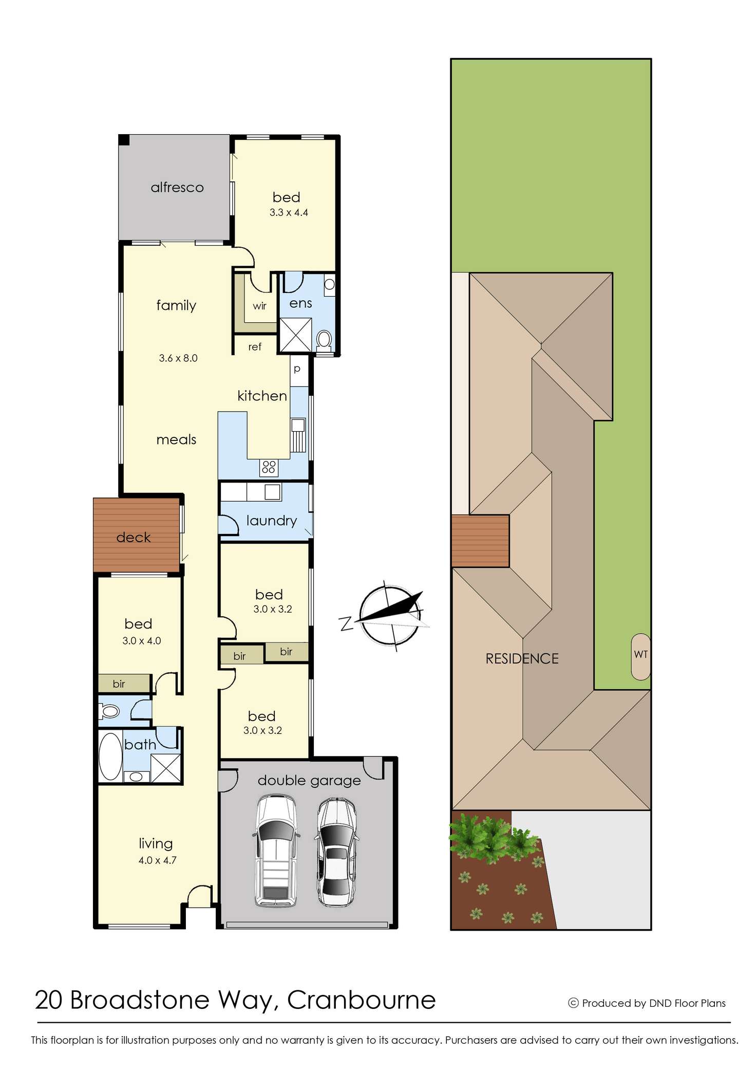 Floorplan of Homely house listing, 20 Broadstone Way, Cranbourne VIC 3977