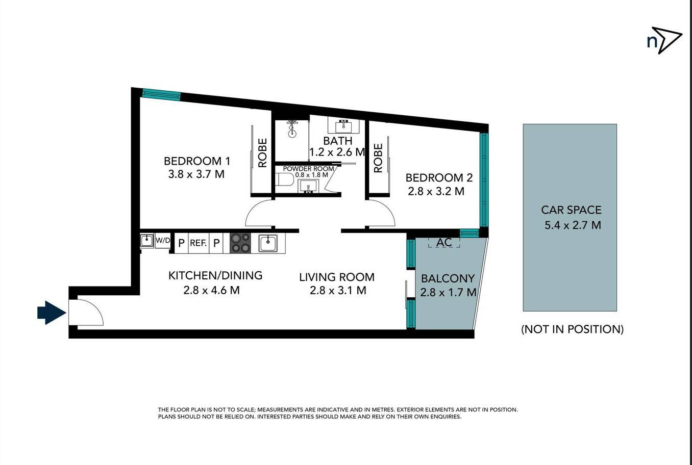 Floorplan of Homely apartment listing, 810/338 Kings Way, South Melbourne VIC 3205