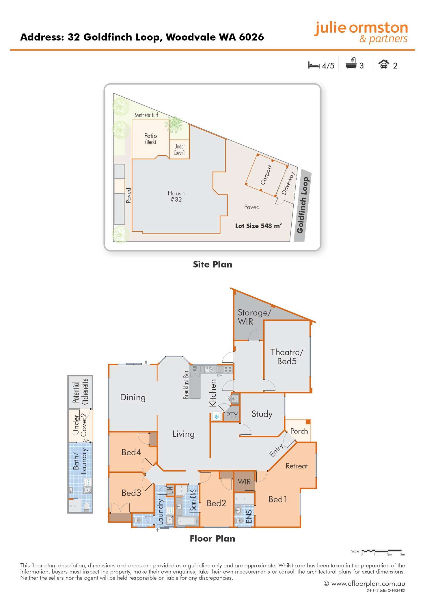 Floorplan of Homely house listing, 32 Goldfinch Loop, Woodvale WA 6026