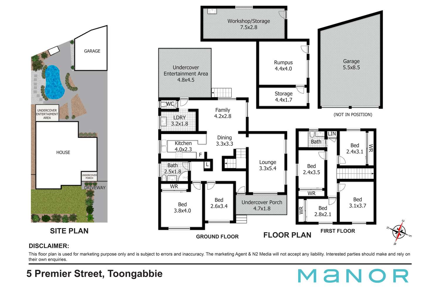 Floorplan of Homely house listing, 5 Premier Street, Toongabbie NSW 2146