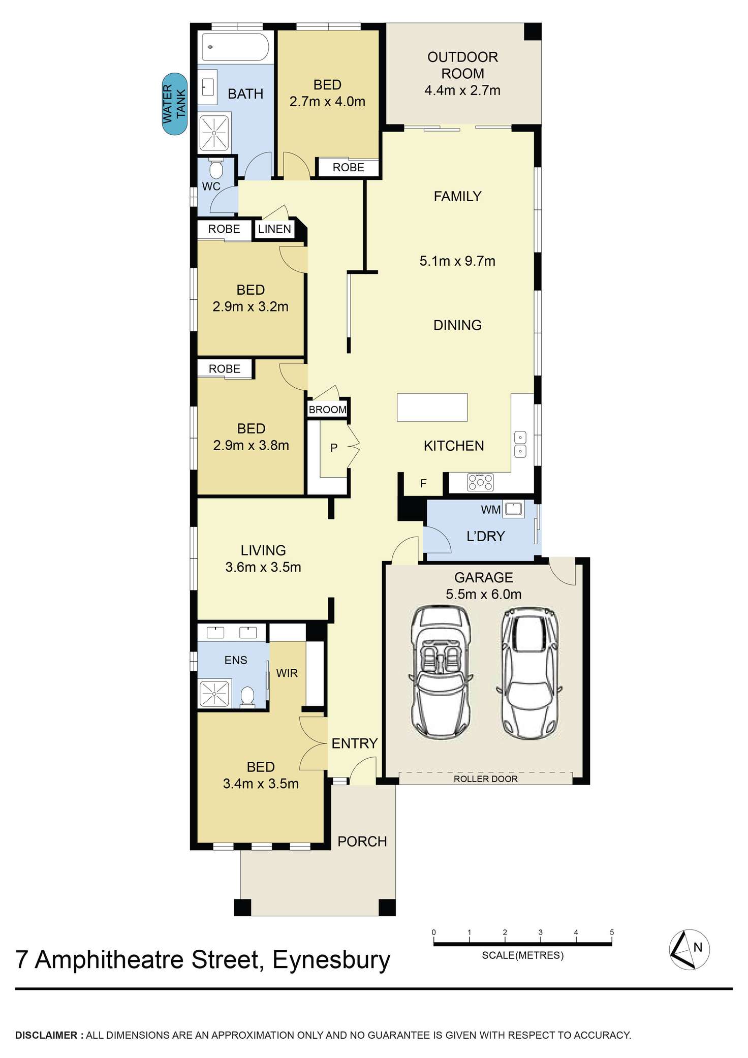 Floorplan of Homely house listing, 7 Amphitheatre Street, Eynesbury VIC 3338