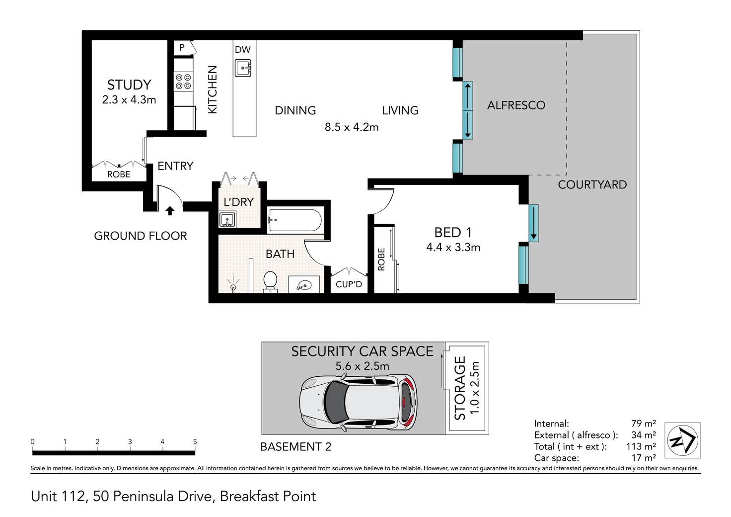 Floorplan of Homely apartment listing, 112/50 Peninsula Drive, Breakfast Point NSW 2137