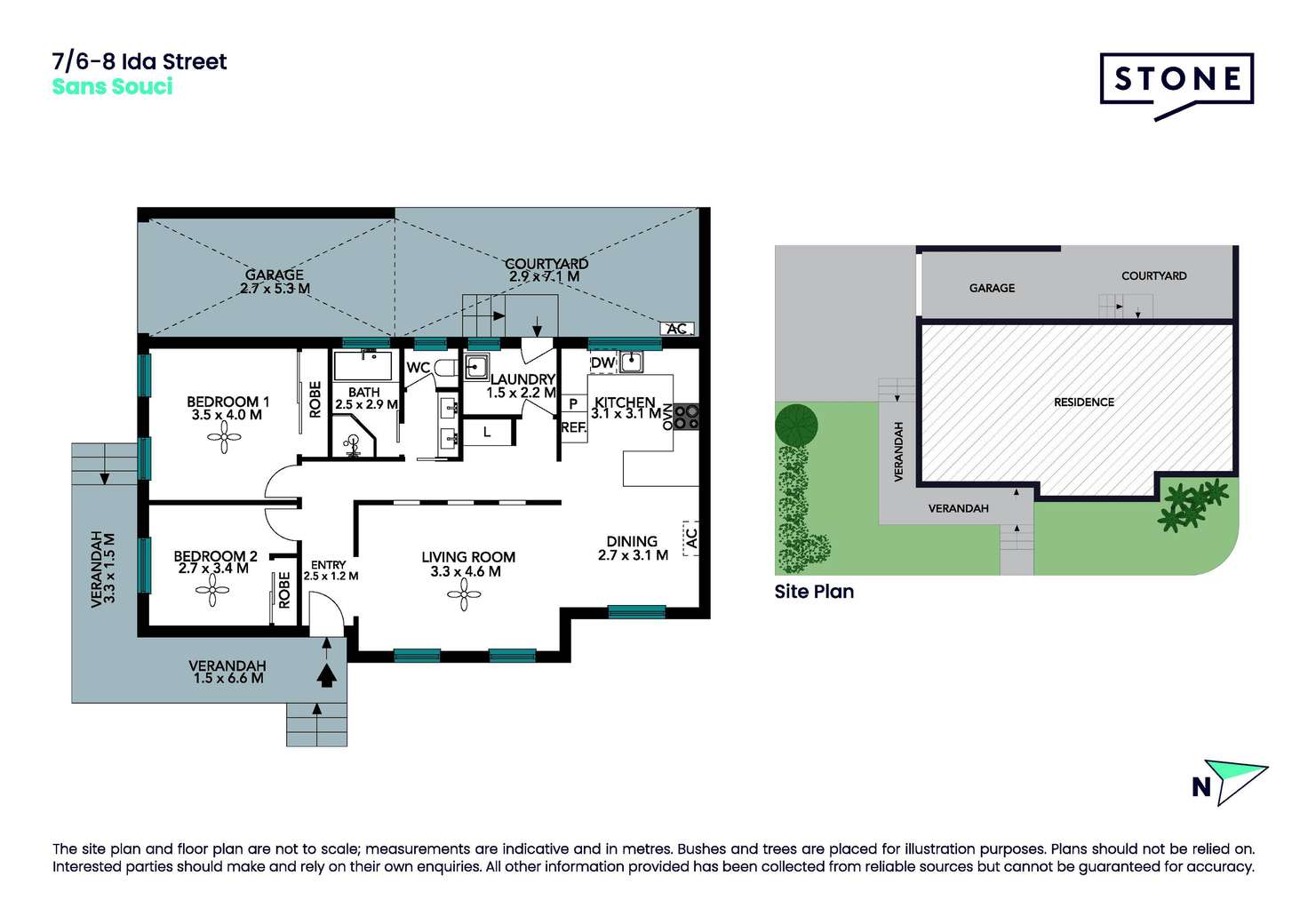Floorplan of Homely villa listing, 7/6-8 Ida Street, Sans Souci NSW 2219