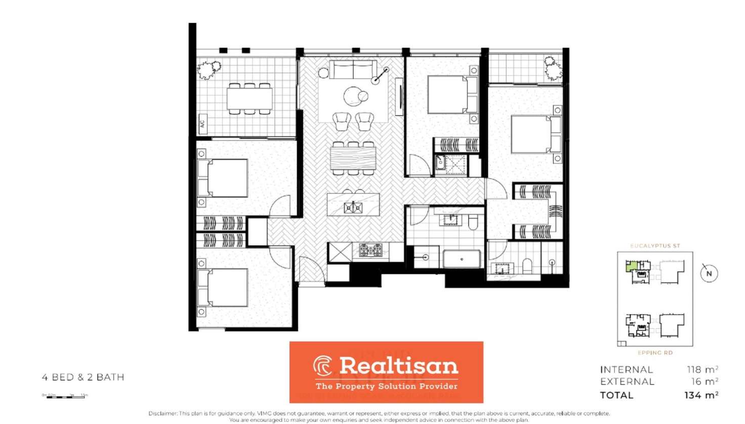Floorplan of Homely apartment listing, 2.1301/159-161 Epping Road, Macquarie Park NSW 2113