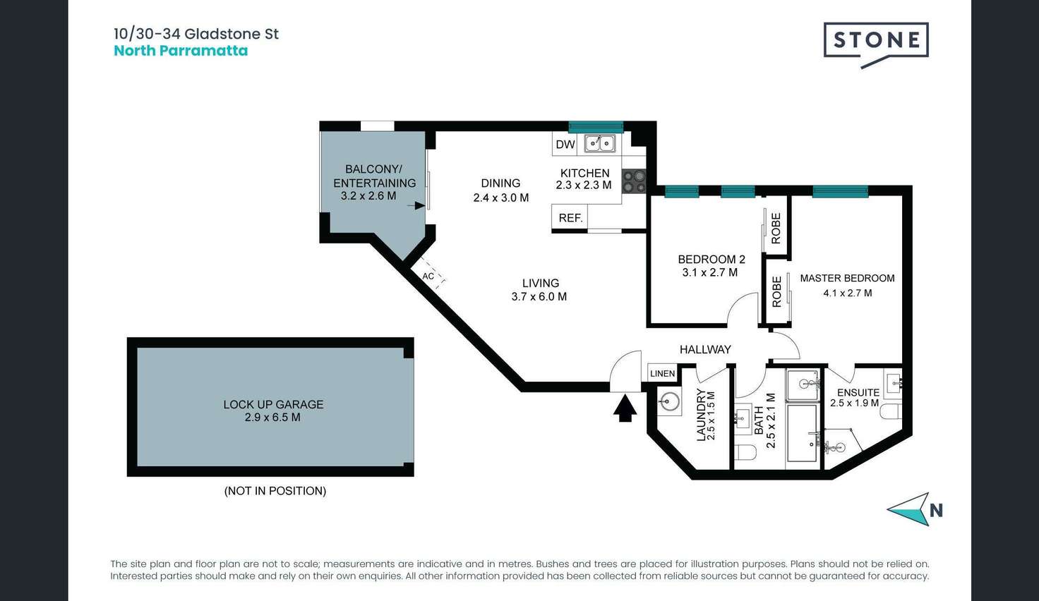 Floorplan of Homely apartment listing, 10/30-34 Gladstone Street, North Parramatta NSW 2151