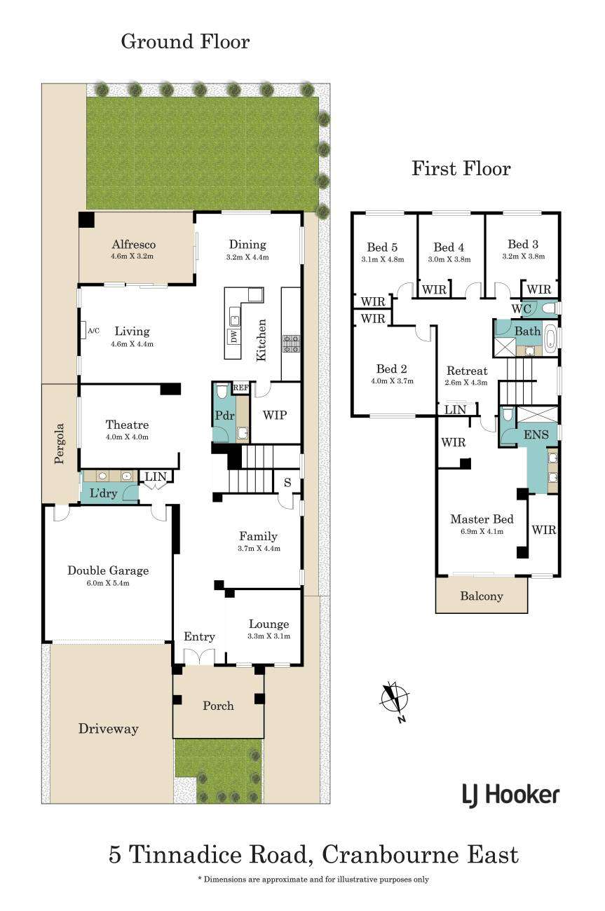Floorplan of Homely house listing, 5 Tinnadice Road, Cranbourne East VIC 3977