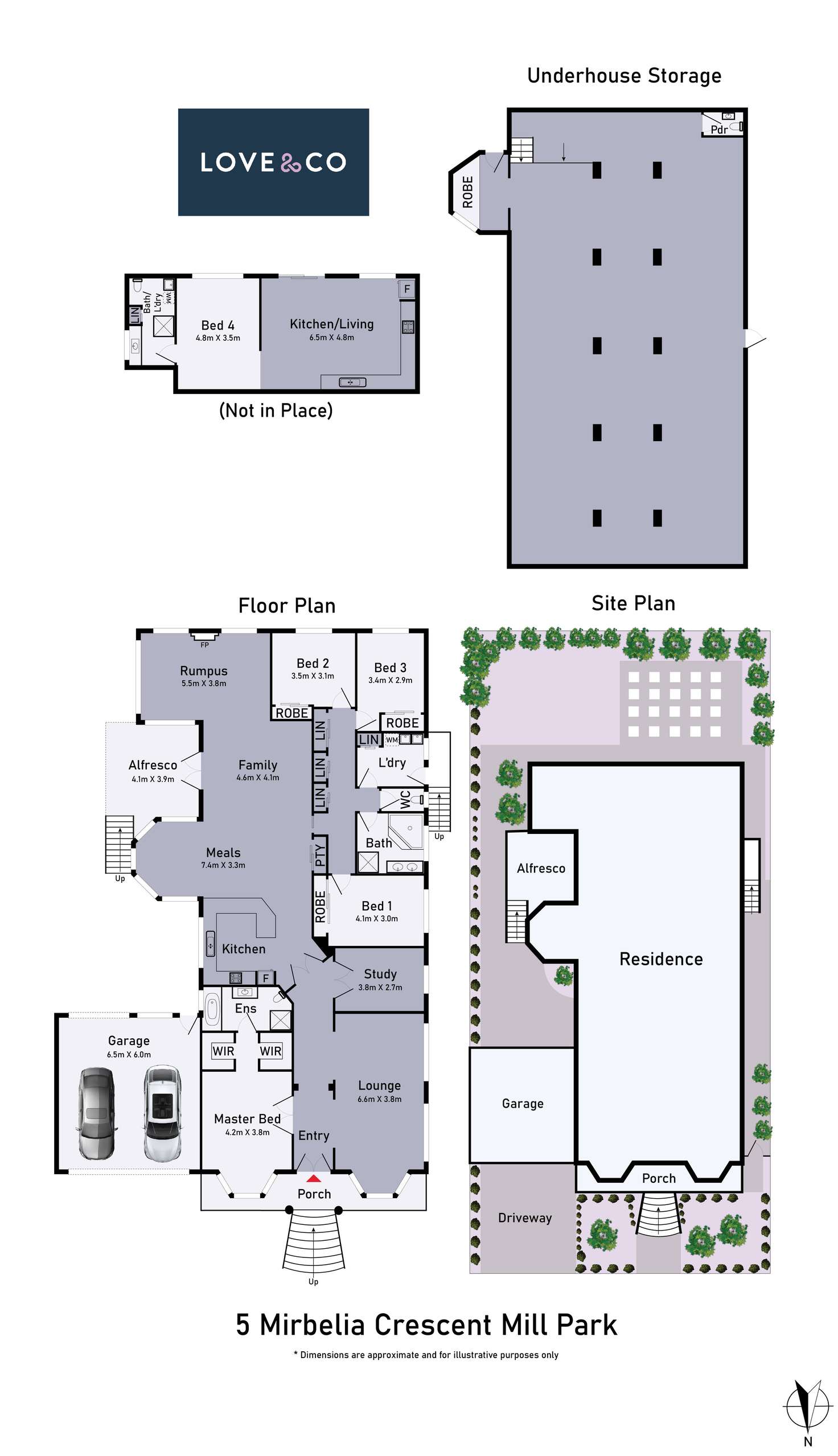 Floorplan of Homely house listing, 5 Mirbelia Crescent, Mill Park VIC 3082