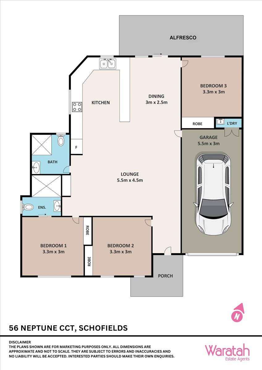 Floorplan of Homely villa listing, 56 Neptune Circuit, Schofields NSW 2762
