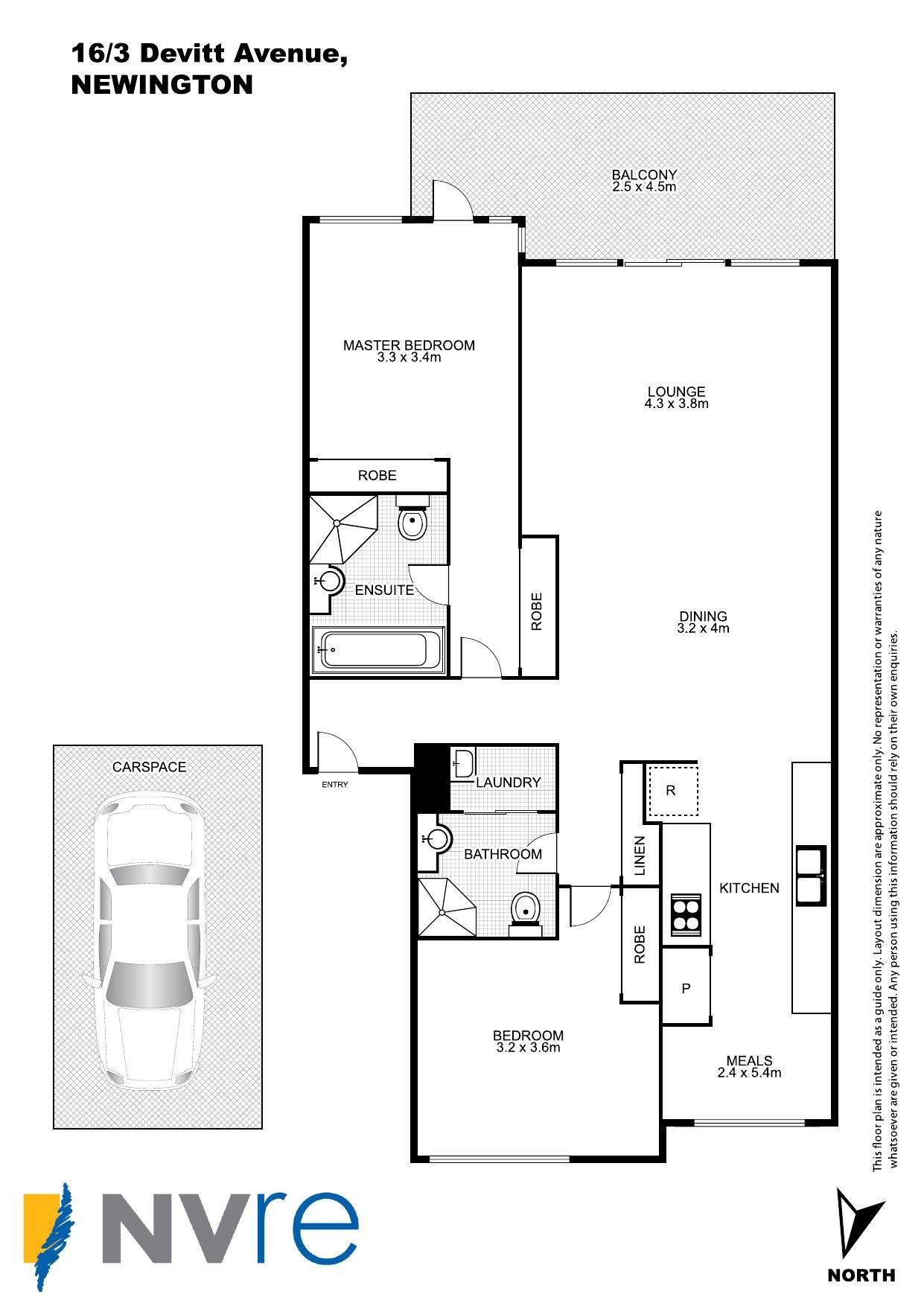 Floorplan of Homely apartment listing, 16/3 Devitt Avenue, Newington NSW 2127
