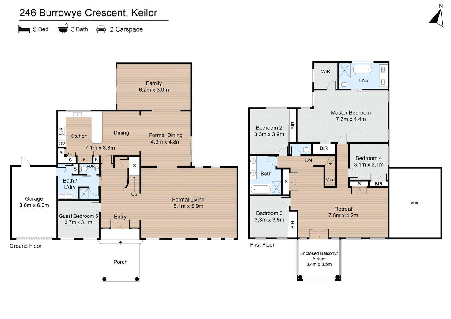Floorplan of Homely house listing, 246 Burrowye Crescent, Keilor VIC 3036